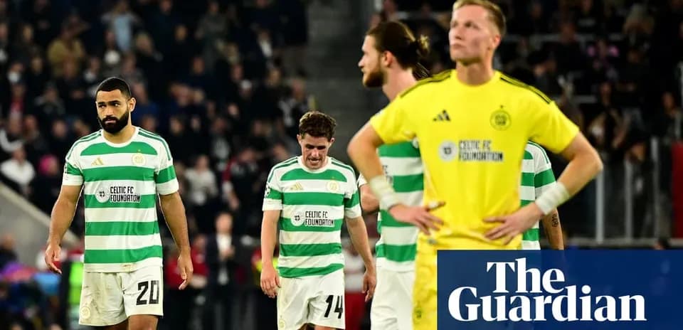 Celtic players walking off the field after a match