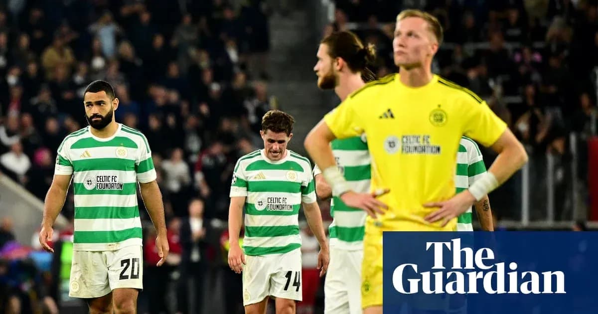 Celtic players walking off the field after a match