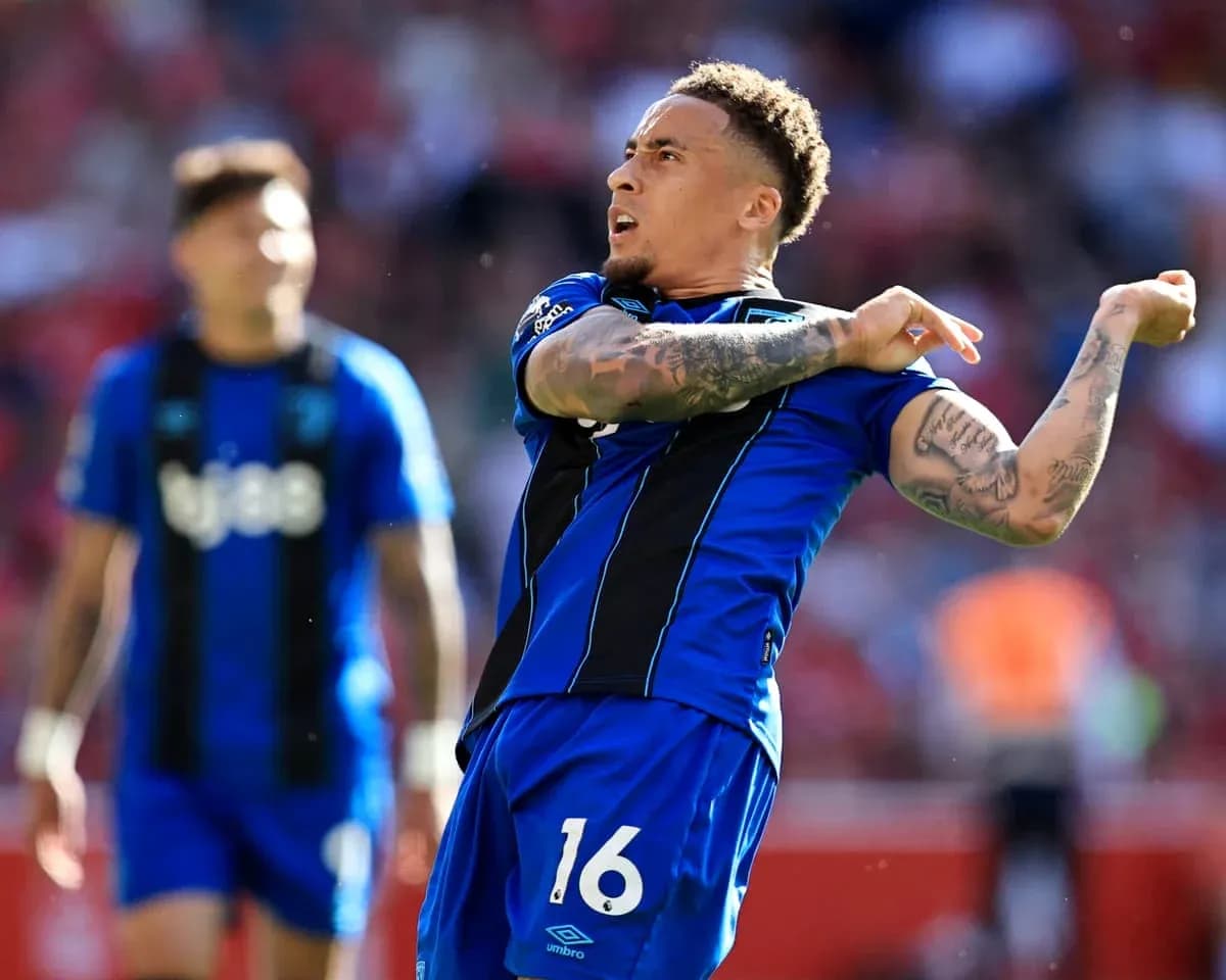 Player celebrating during Nottingham Forest vs Bournemouth