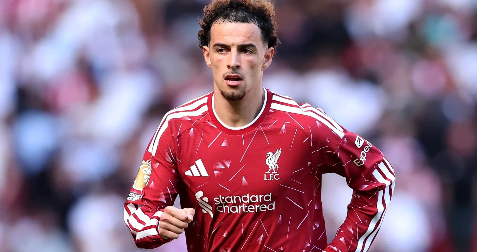 Player in red Liverpool jersey during match