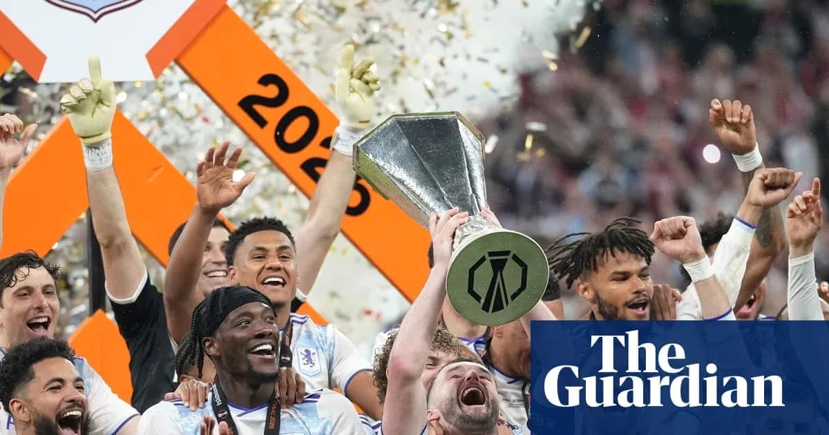 Team celebrating victory with trophy and confetti