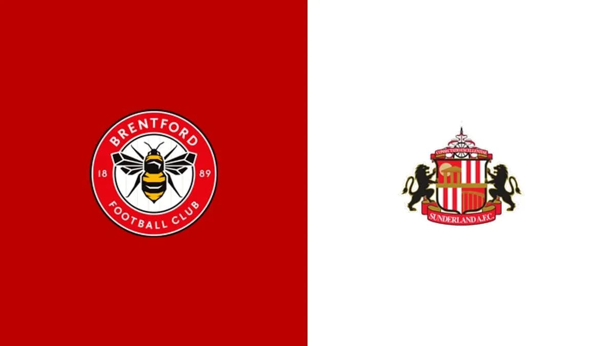 Logos of Brentford and Sunderland football clubs