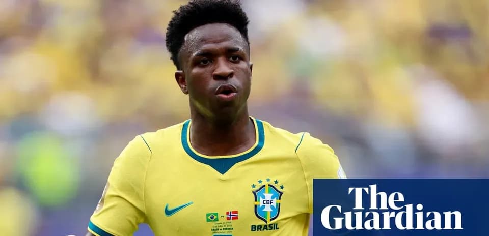 Vinícius Júnior in Brazil national team jersey during match