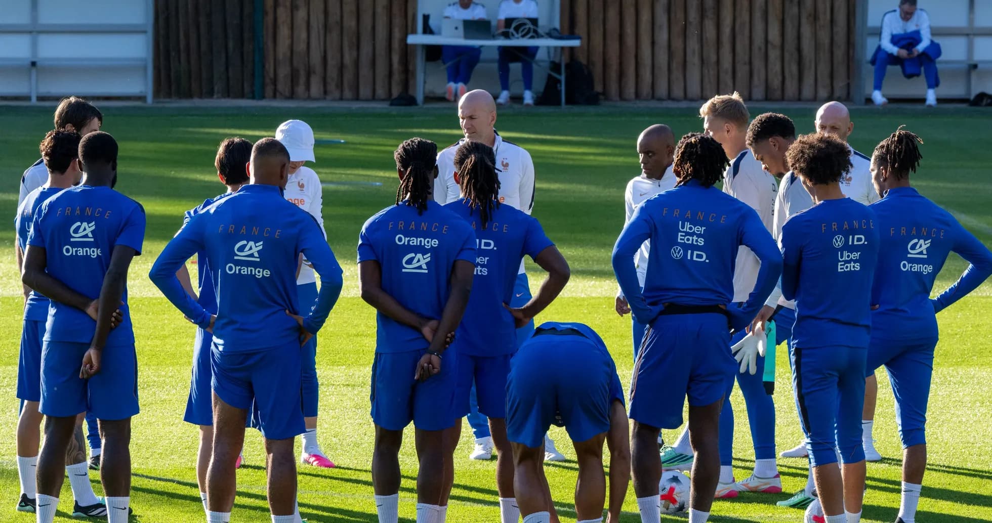 France national team during training session briefing
