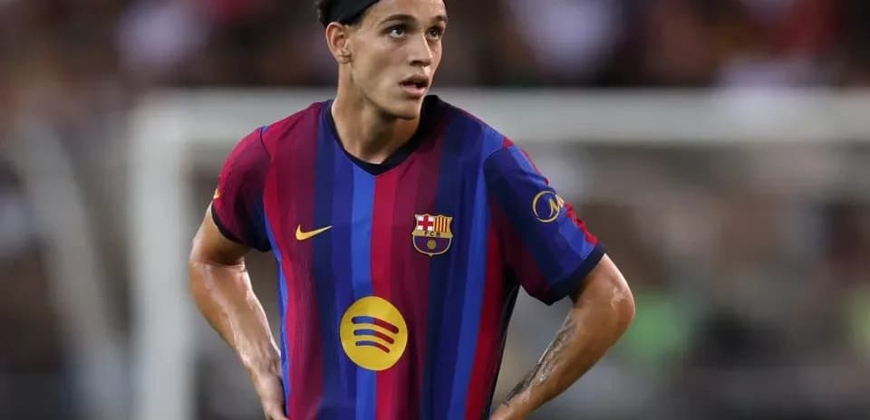 Player in Barcelona jersey during match