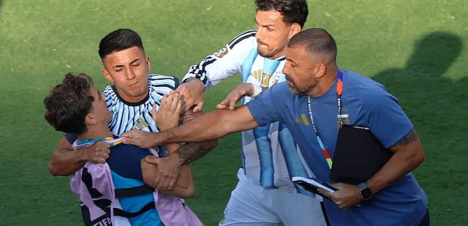 Players and coach involved in scuffle during match