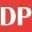 Red background with white DP letters