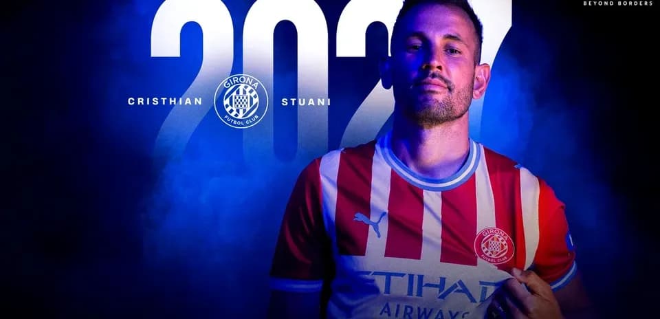 Cristhian Stuani in Girona FC jersey for 2027