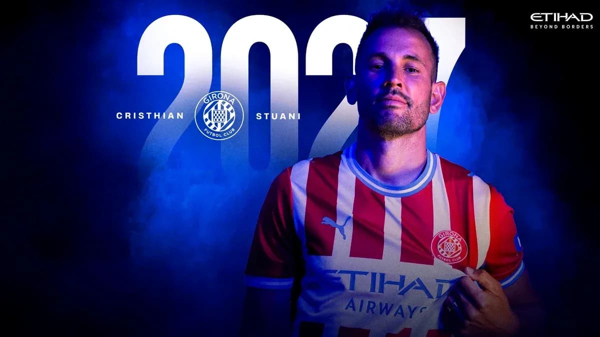 Cristhian Stuani in Girona FC jersey for 2027