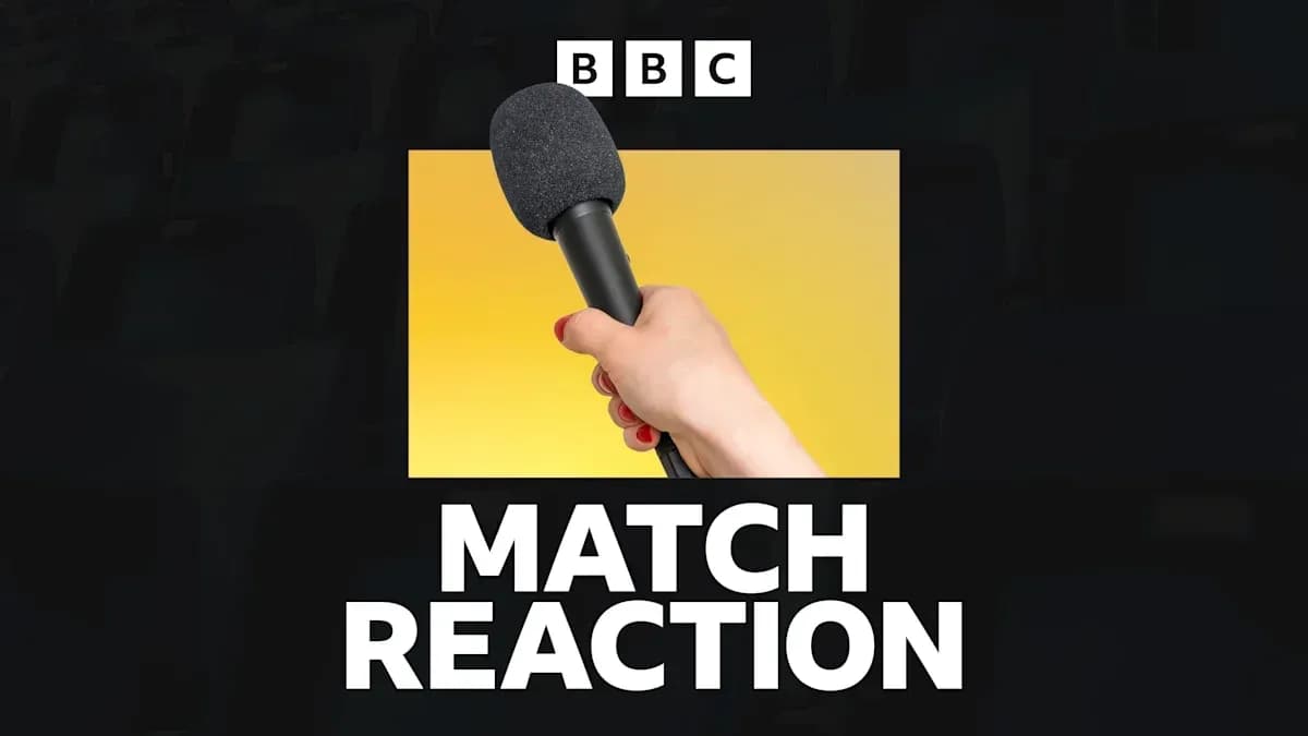 Microphone held for match reaction segment