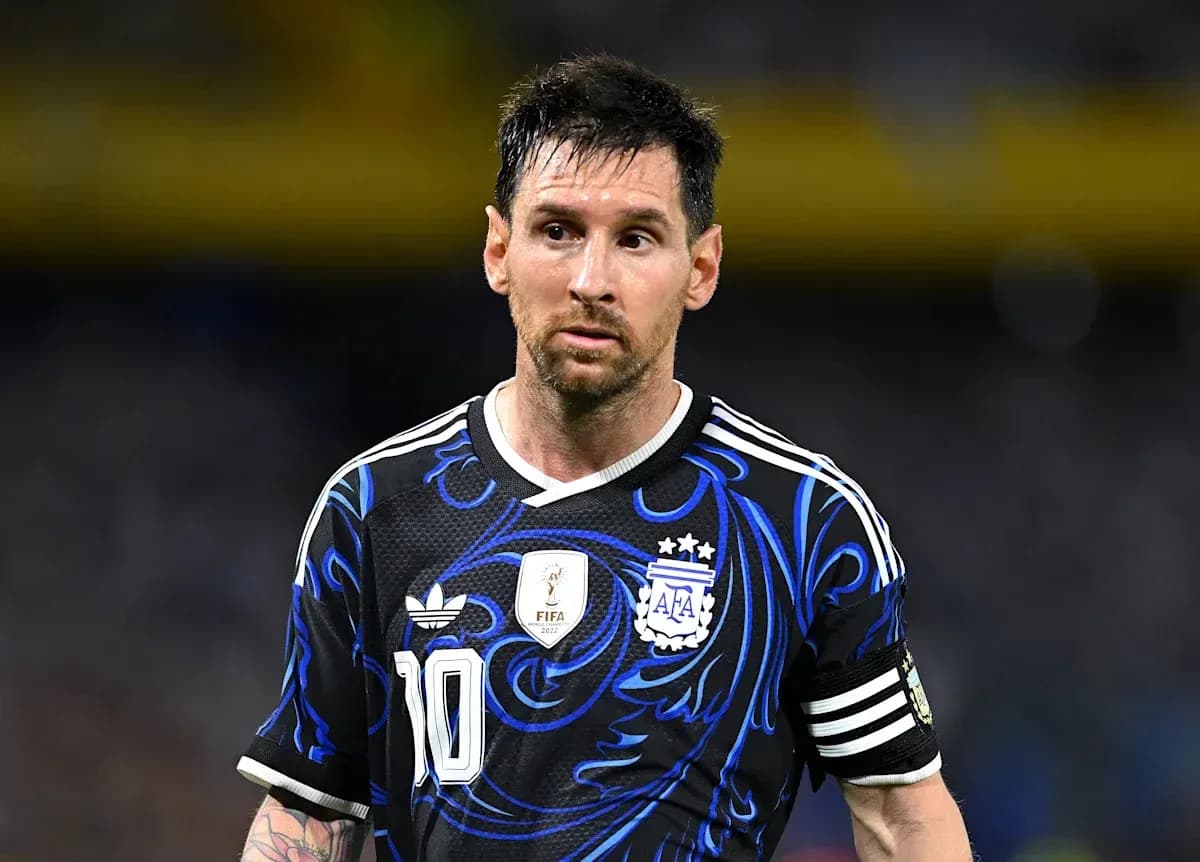 Player wearing Argentina jersey during a match