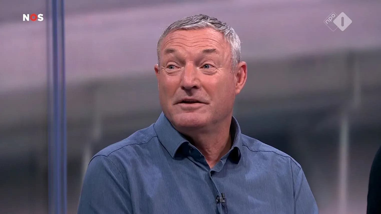 Man speaking during a sports discussion segment