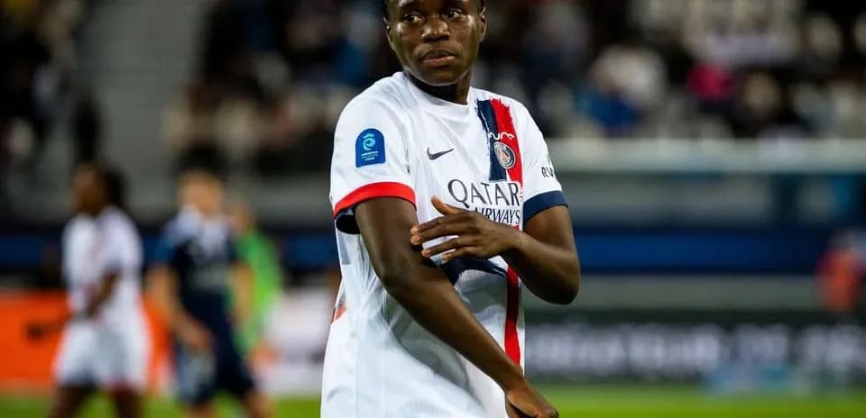 Paris Saint Germain player during match action