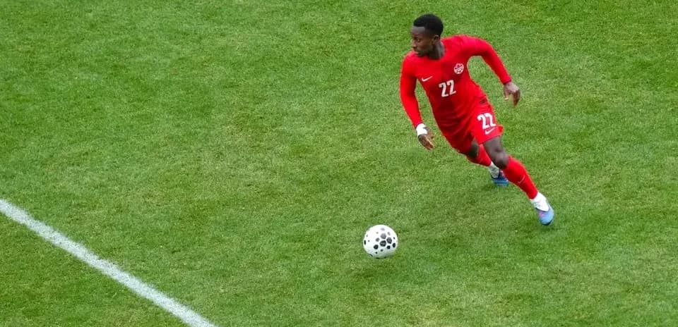 Player 22 of Canada in action during match