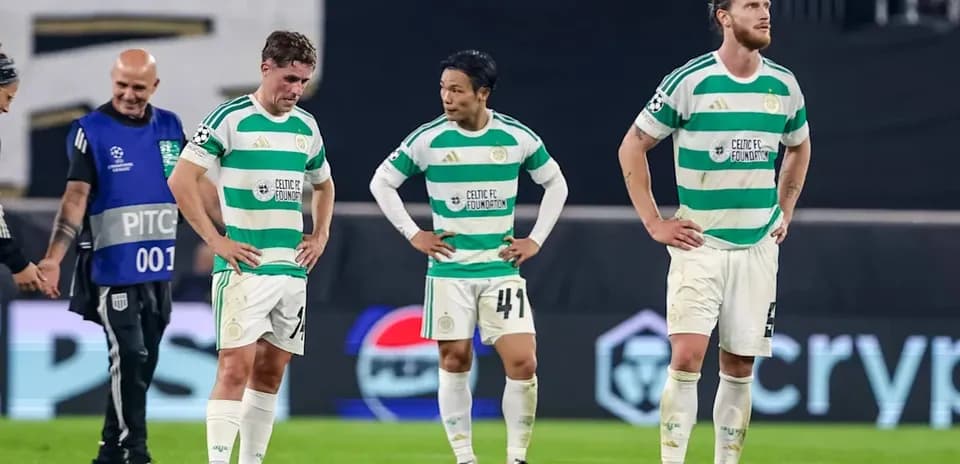 Celtic players disappointed after match conclusion