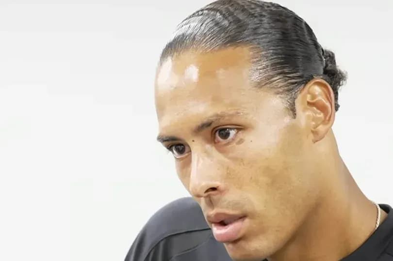 Player speaking during a press interview