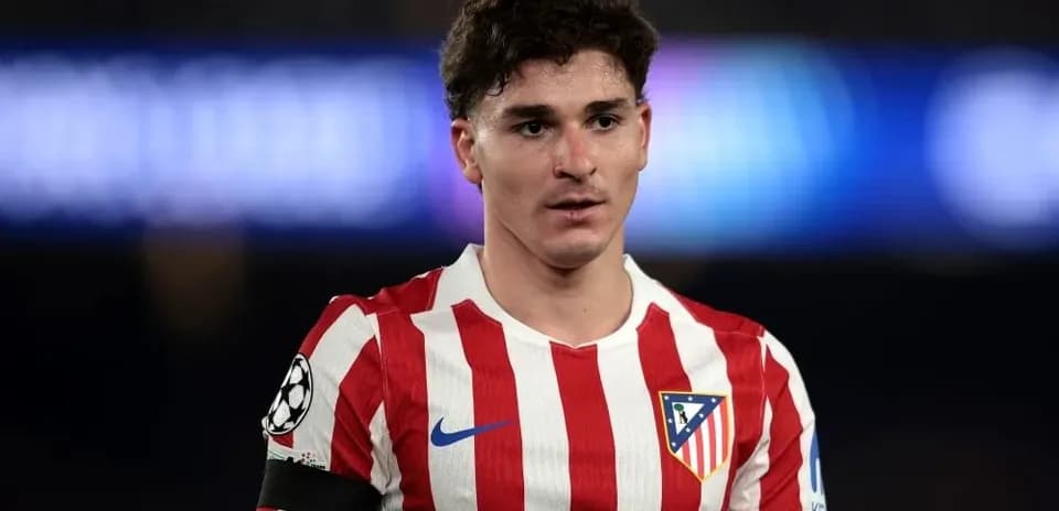 Atletico Madrid player during a match close-up