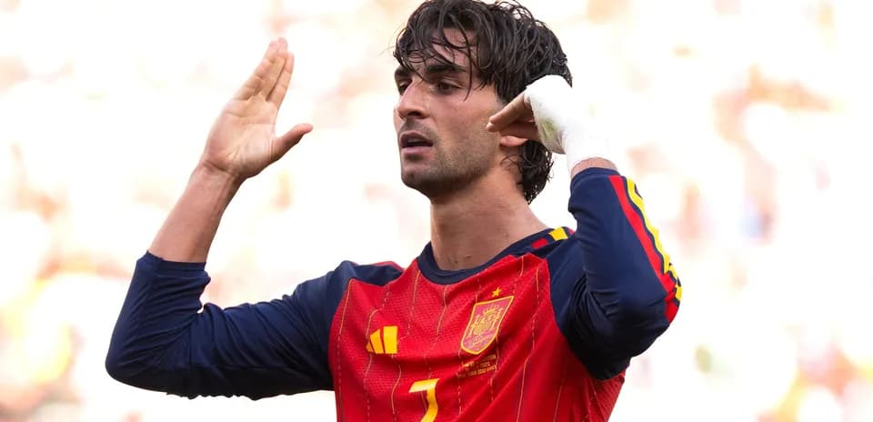 Player celebrating with hand gesture during match