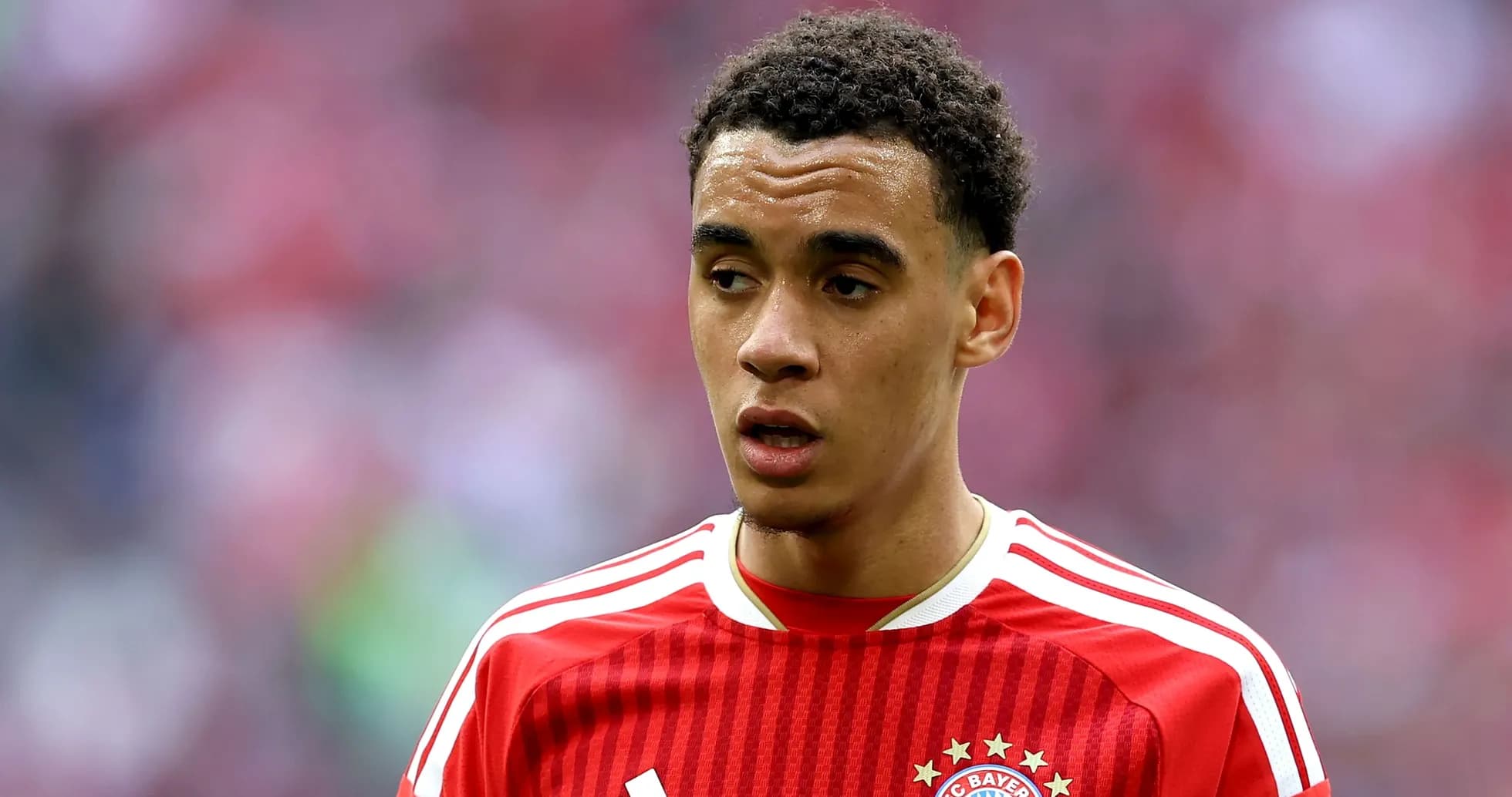 Player in Bayern Munich jersey during match