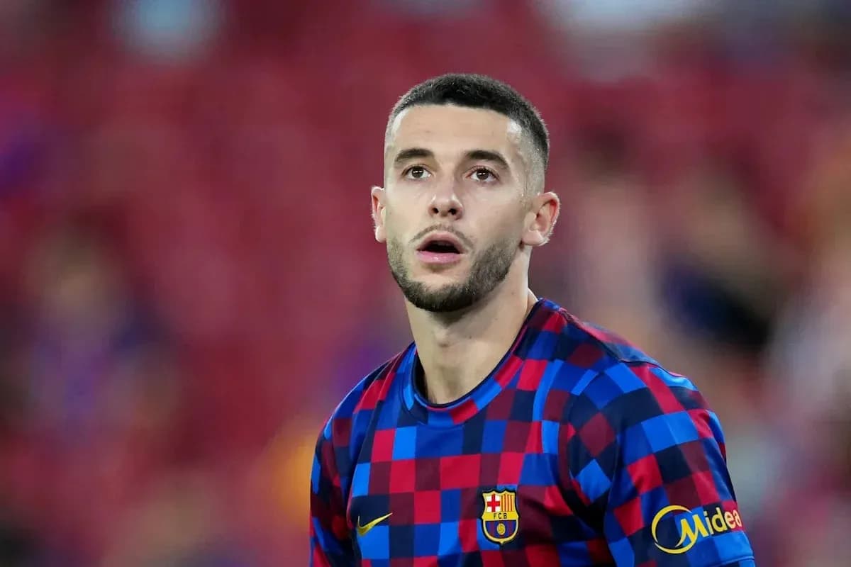 Player in Barcelona jersey during match