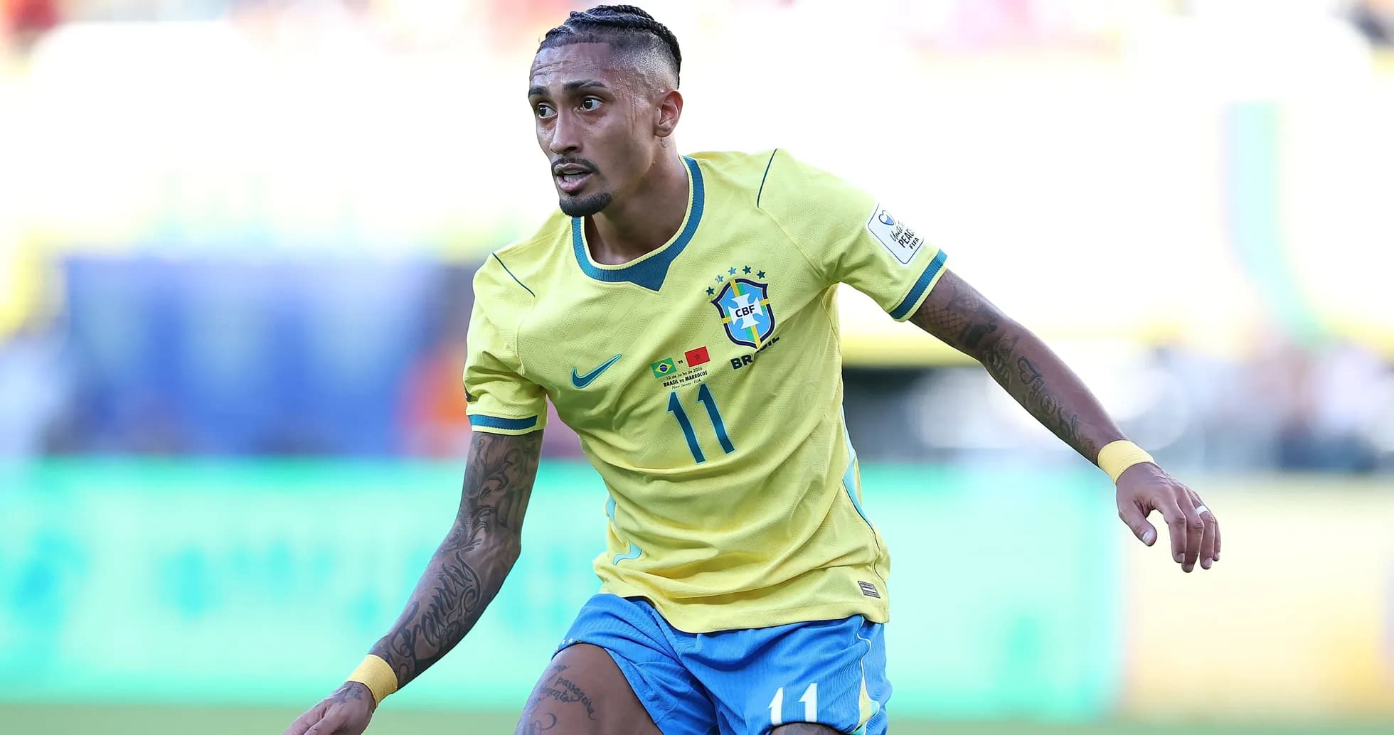 Brazilian player wearing number 11 during match