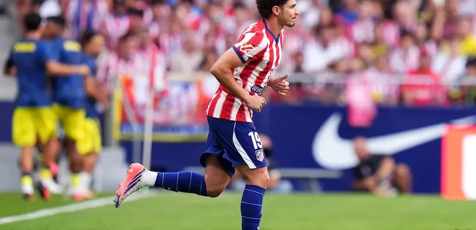 Player running on the pitch during a match