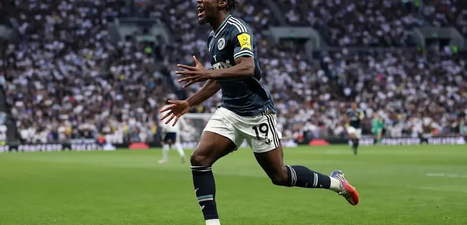 Player celebrating a goal on the pitch