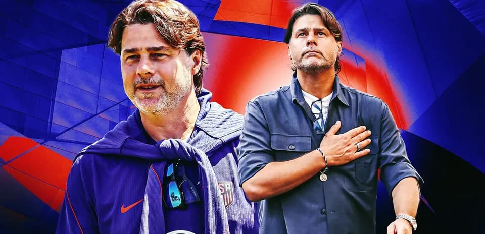 Coach in US soccer attire against colorful background