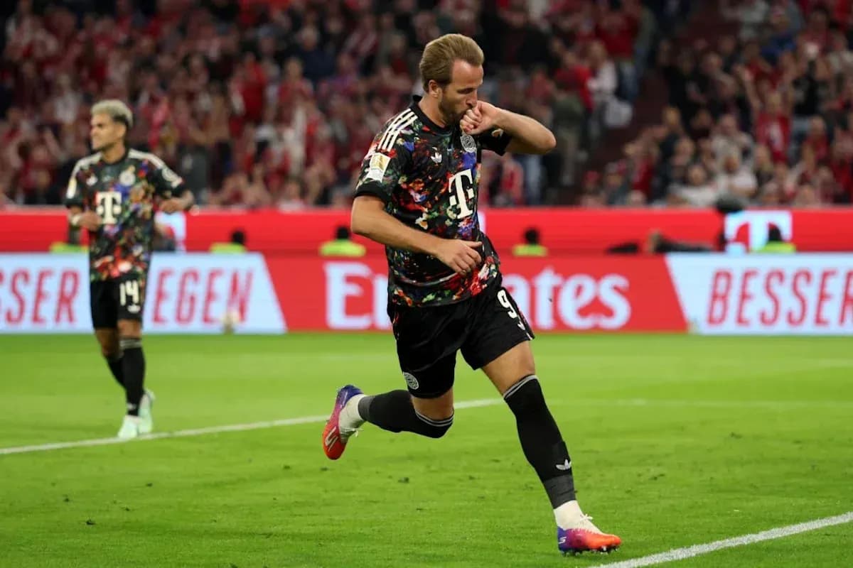 Player celebrating a goal during a match
