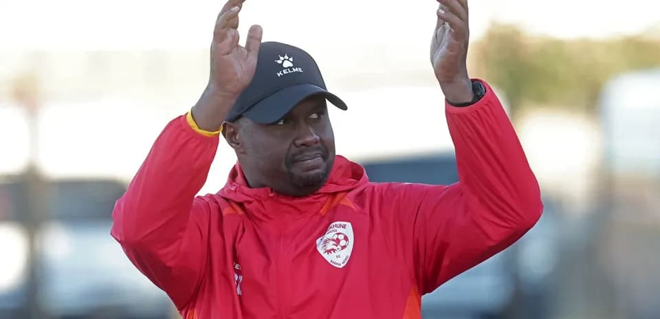 Coach gesturing during a training session