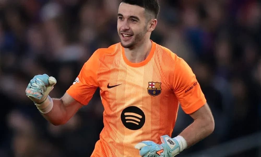 Goalkeeper celebrating during match at stadium