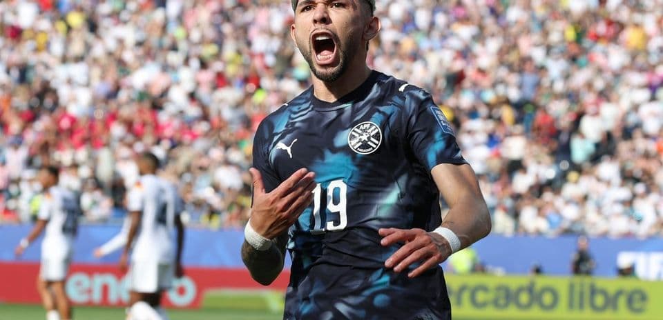 Player celebrating after scoring a goal during match