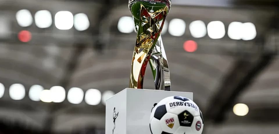 Franz Beckenbauer Supercup trophy and ball