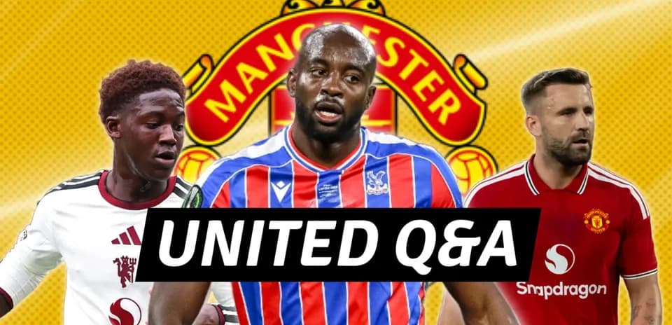 Three football players with Manchester United background