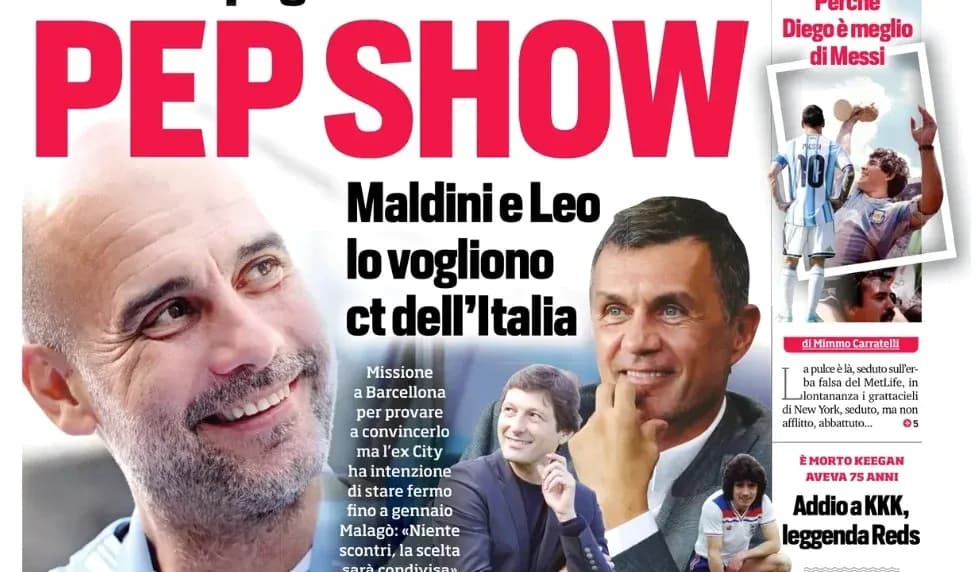Pep Guardiola featured on sports magazine cover
