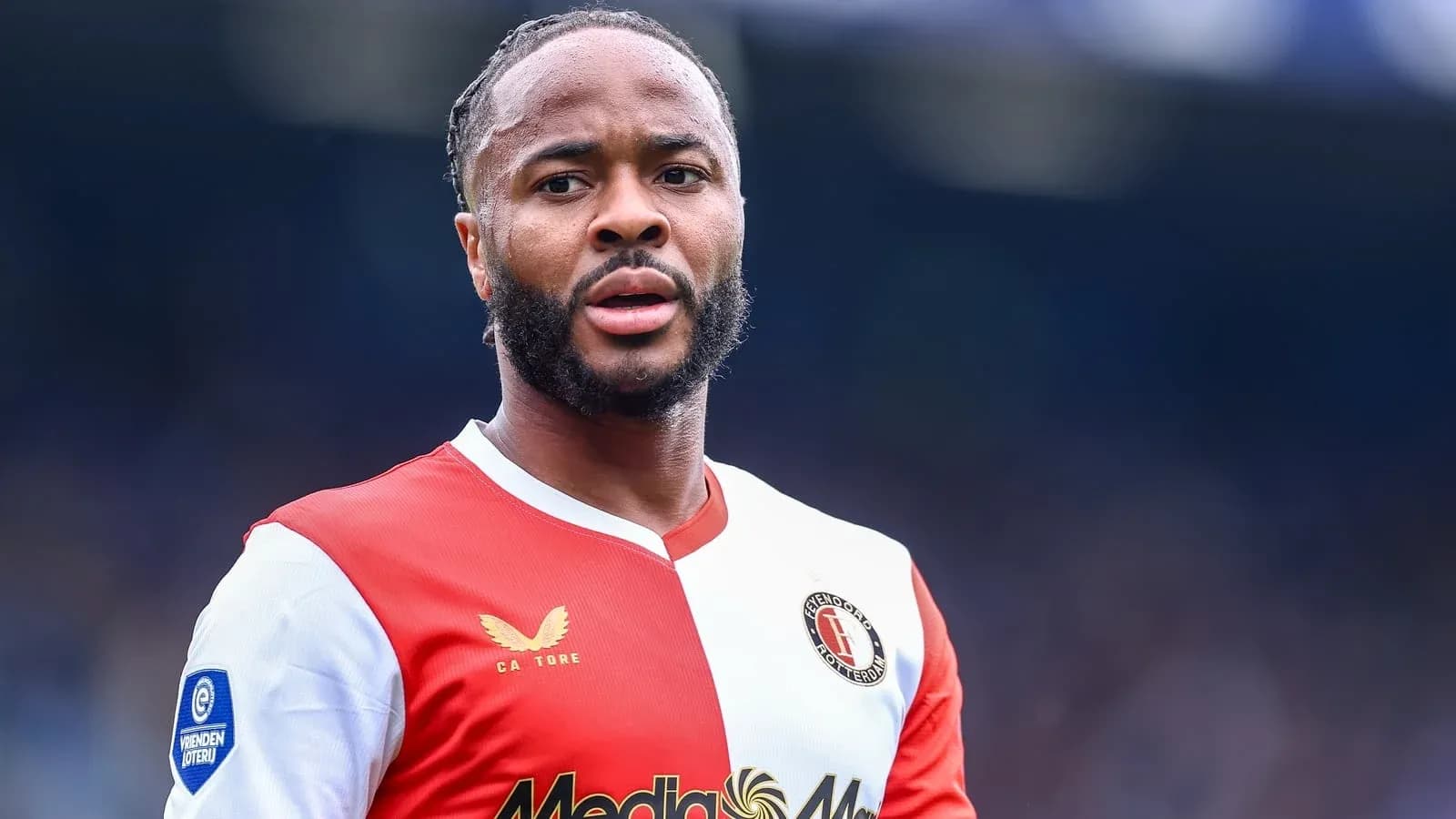 Player in Feyenoord kit during match action Player in Feyenoord kit during match action
