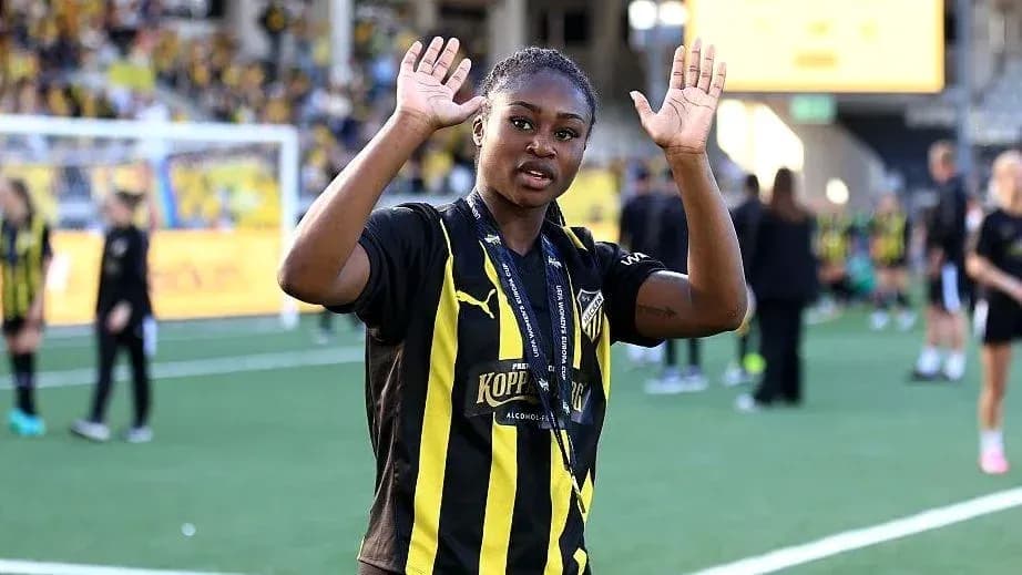 Player waving after a match celebration Player waving after a match celebration