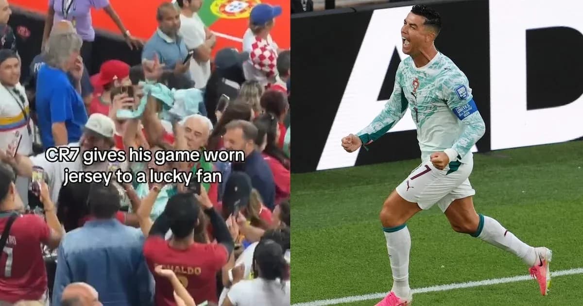Cristiano Ronaldo celebrating and interacting with fans Cristiano Ronaldo celebrating and interacting with fans