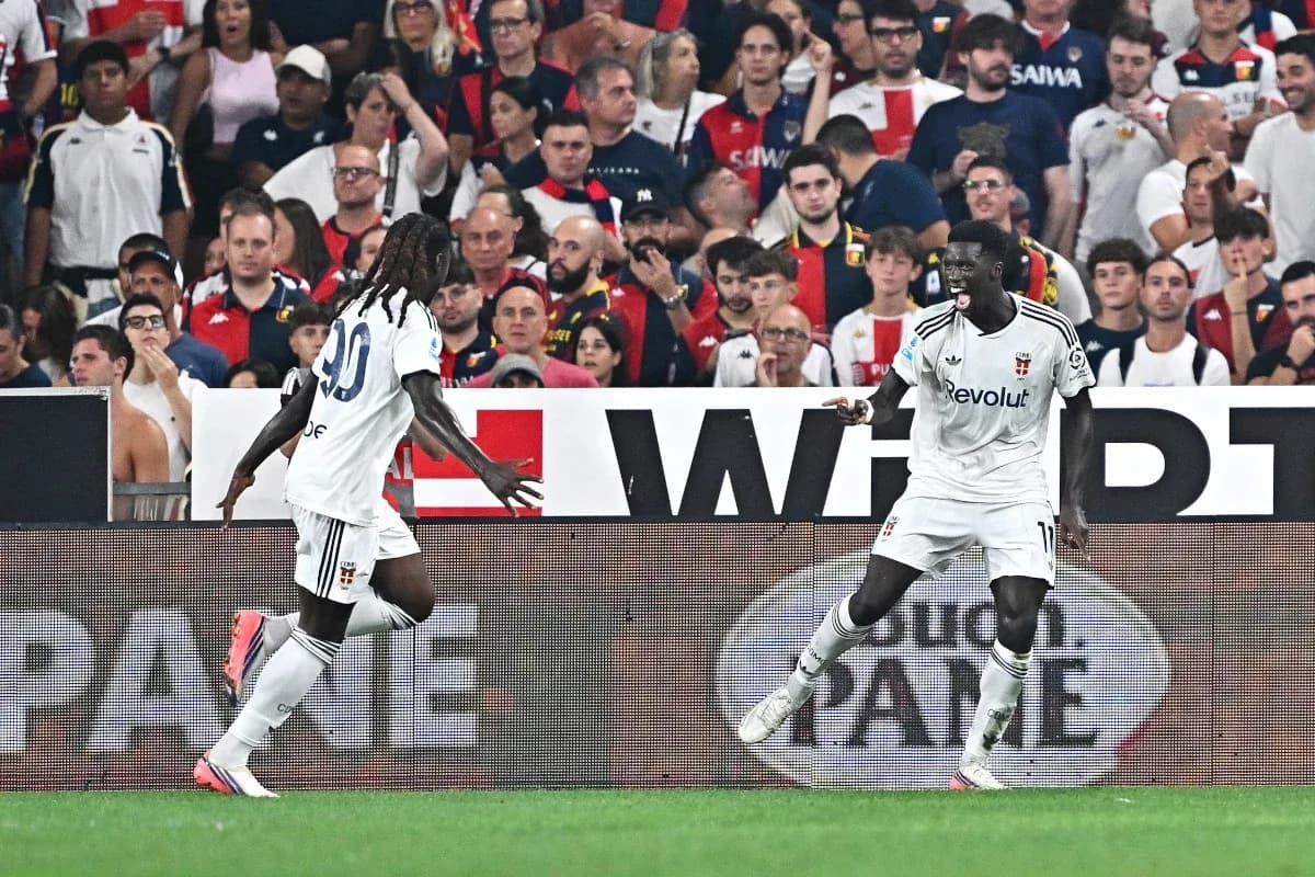 Players celebrating during Como vs Parma match Players celebrating during Como vs Parma match