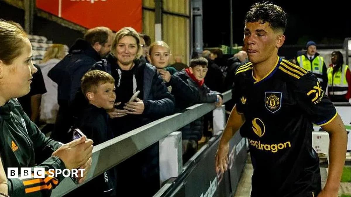 Young player walking past fans after match Young player walking past fans after match