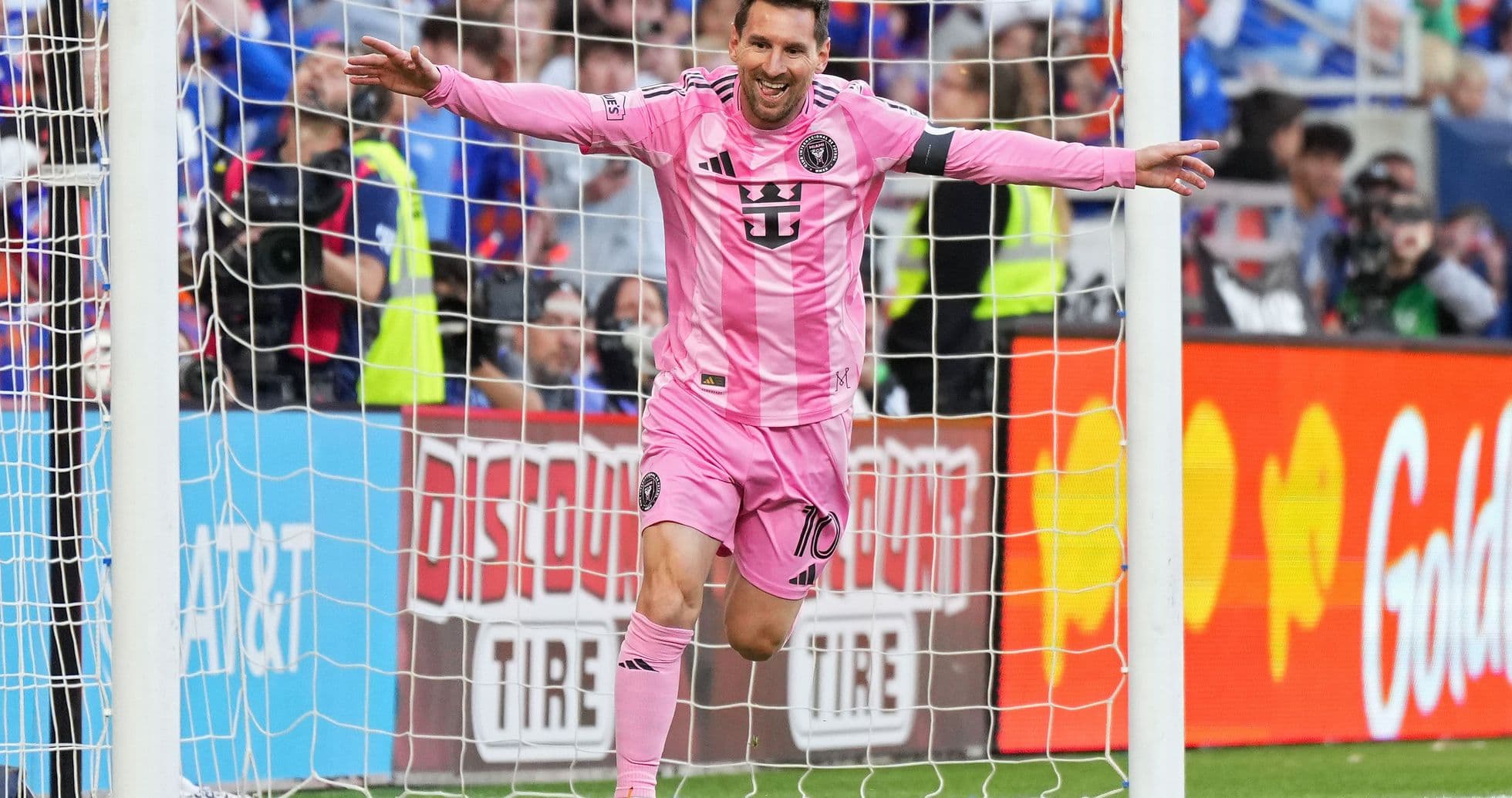 Player celebrating after scoring a goal in match Player celebrating after scoring a goal in match