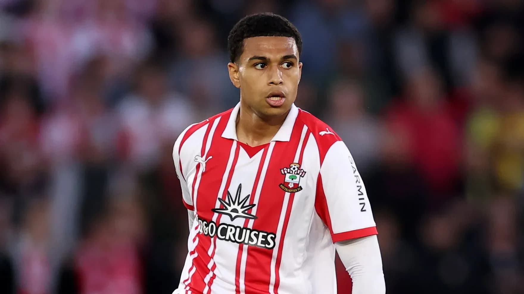 Southampton player in action during a match Southampton player in action during a match