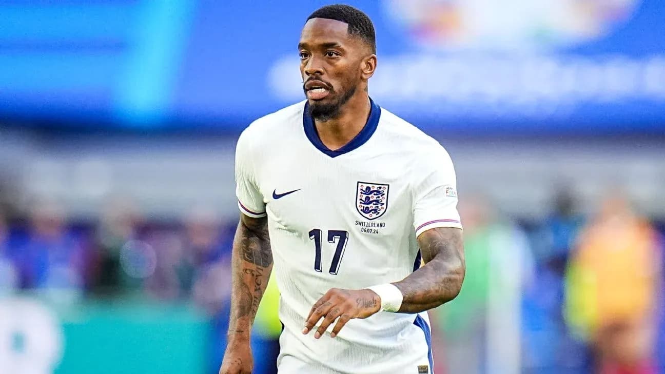 Player wearing England kit during match action Player wearing England kit during match action