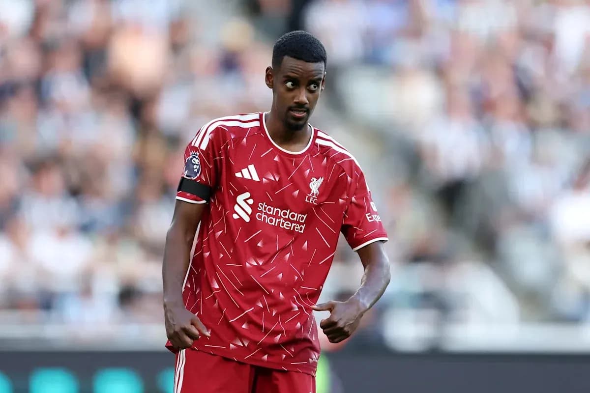 Liverpool player in red kit during match Liverpool player in red kit during match