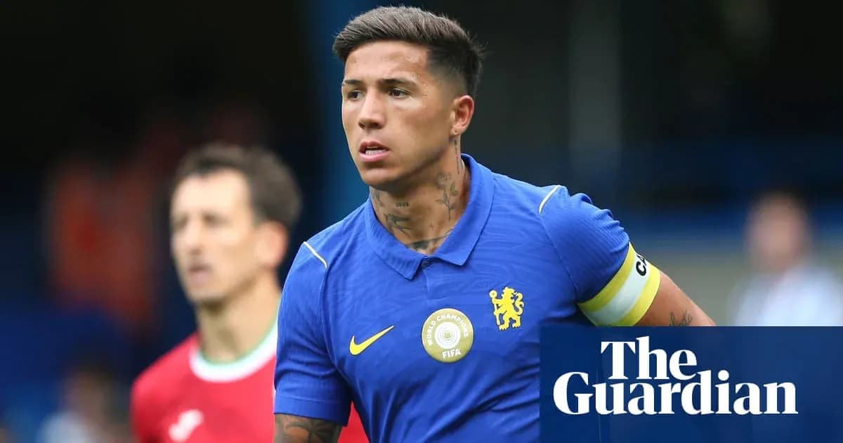Player in blue Chelsea kit during match Player in blue Chelsea kit during match