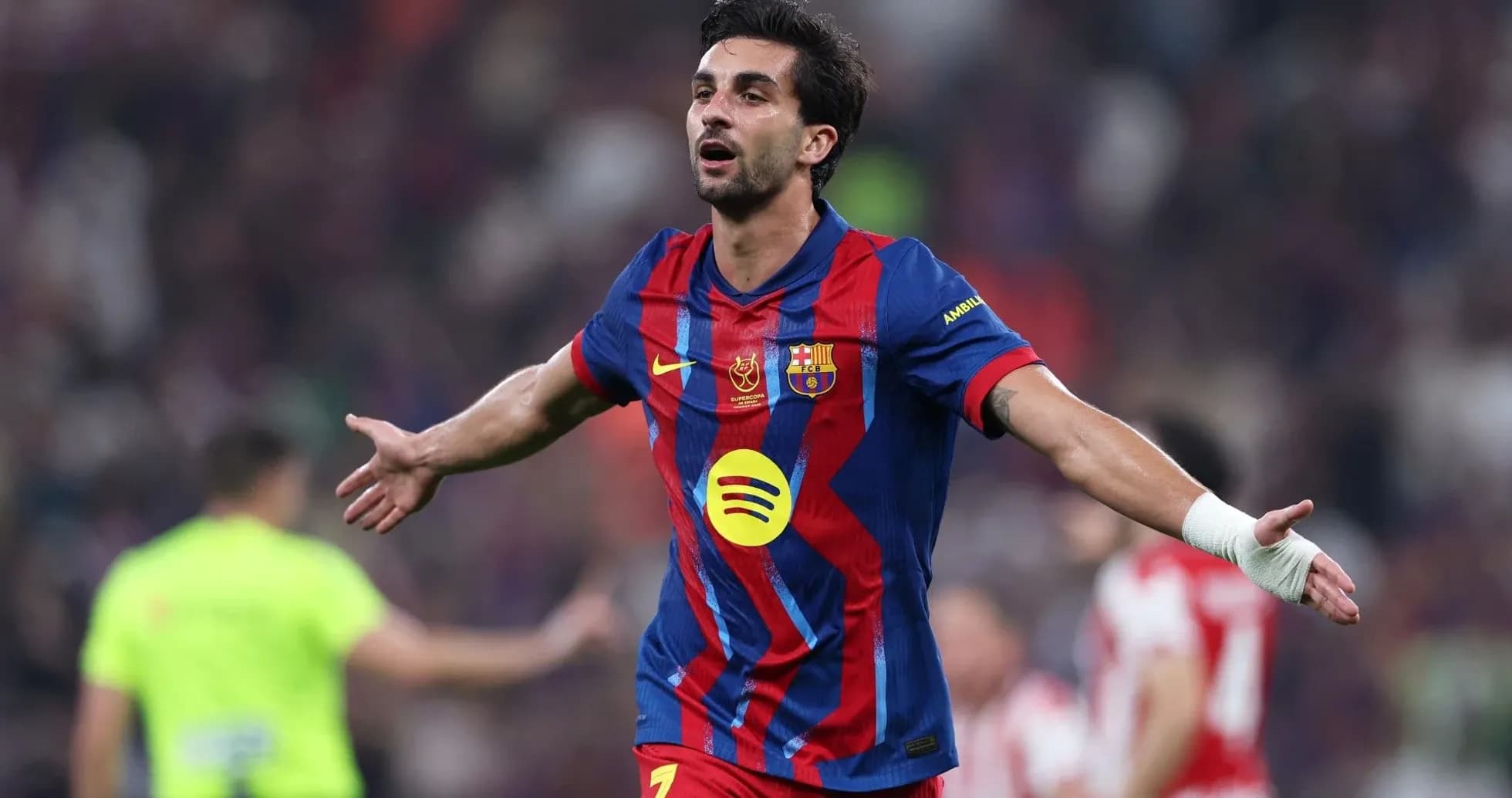 Player celebrating after scoring a goal in match Player celebrating after scoring a goal in match