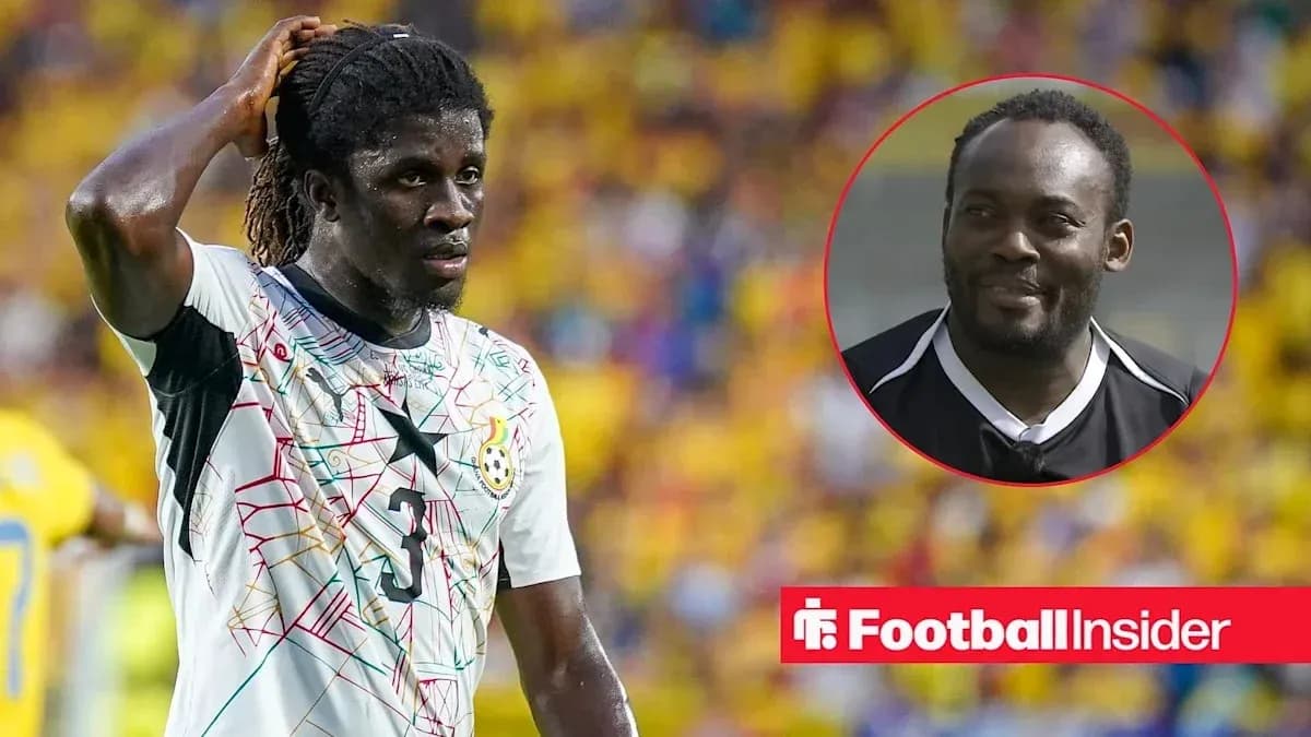 Ghanaian player in action during a match Ghanaian player in action during a match