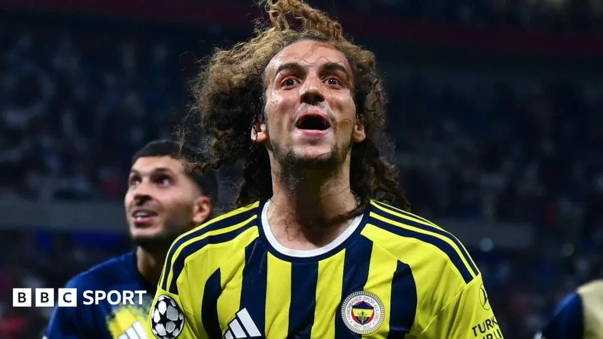 Fenerbahçe player celebrating a goal in match Fenerbahçe player celebrating a goal in match