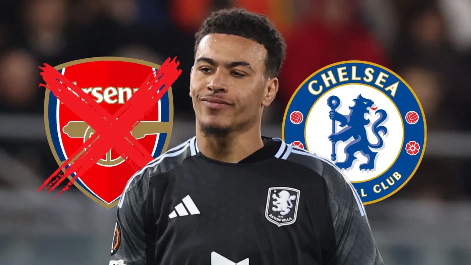 Player in goalkeeping kit with club logos Player in goalkeeping kit with club logos