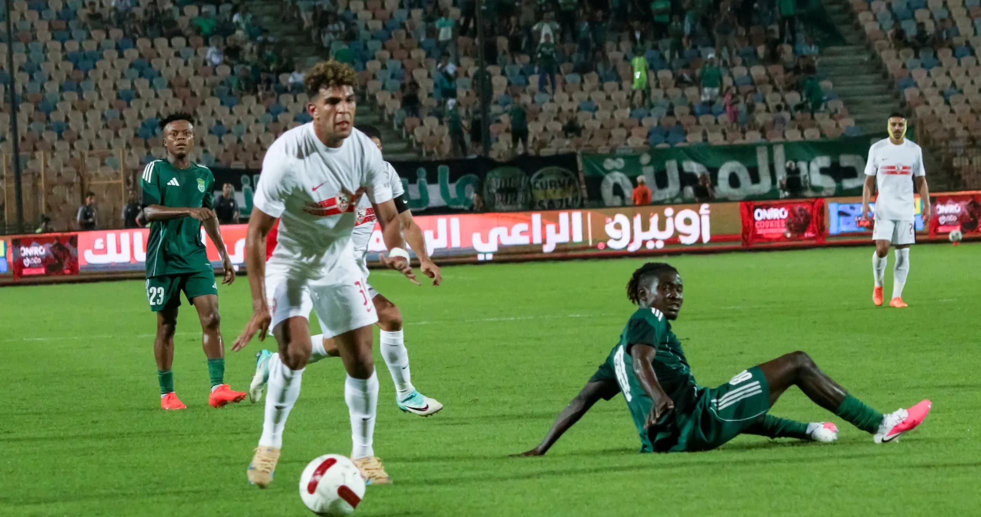 Players in action during Zamalek SC vs Port match Players in action during Zamalek SC vs Port match